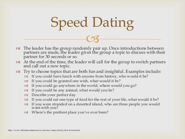 ice breaker questions for dating