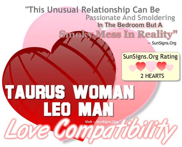 taurus woman dating leo man